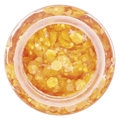 Barattolo di gel glitter arancione