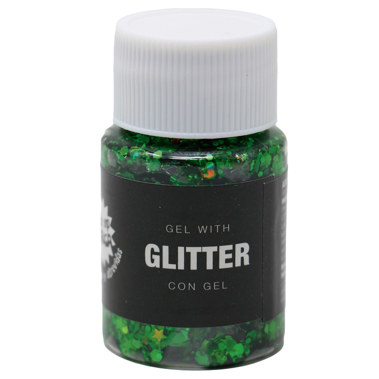 Barattolo gel glitterato verde