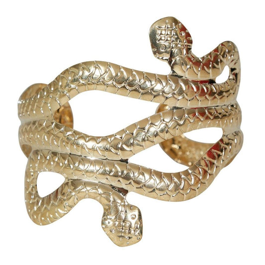 Bracciale serpente in oro metallizzato