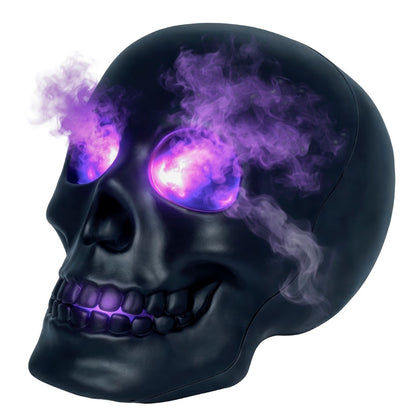 Teschio Nero Luminoso con Fumo