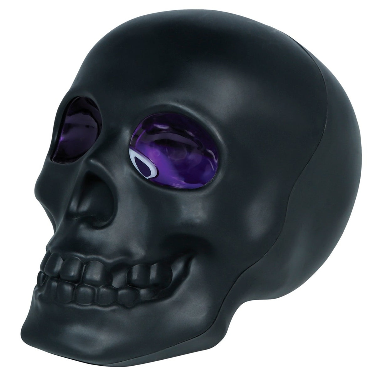 Teschio Nero Luminoso con Fumo