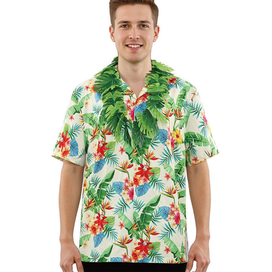 Camicia Hawaiana Floreale Ibisco