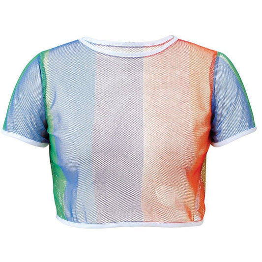 Maglietta a Rete multicolore