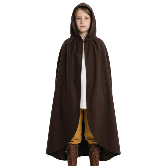 Mantello Medievale Marrone per bambini