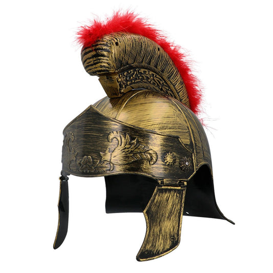 Casco da romano con pennacchio infantile