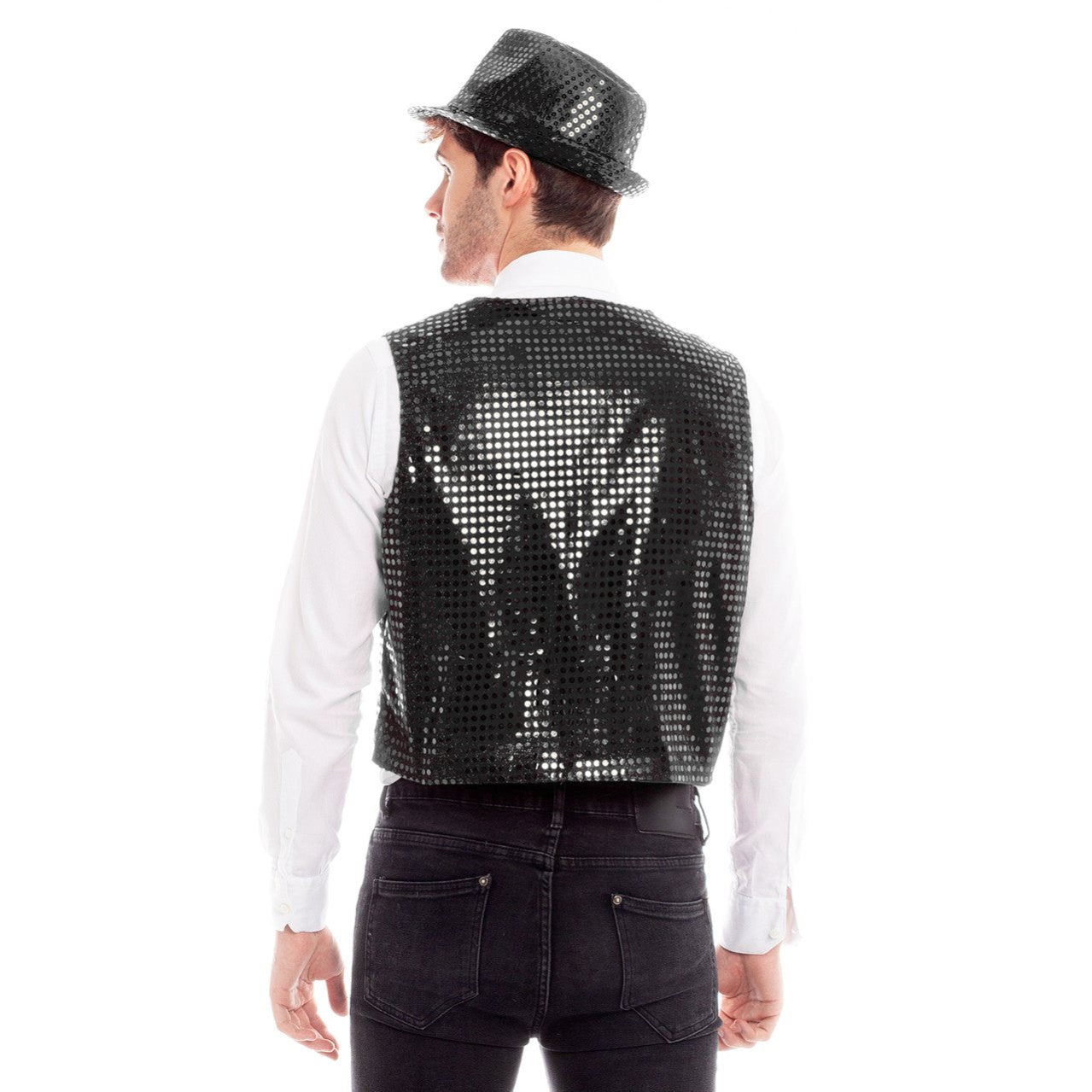 Gilet con paillettes Eco nero