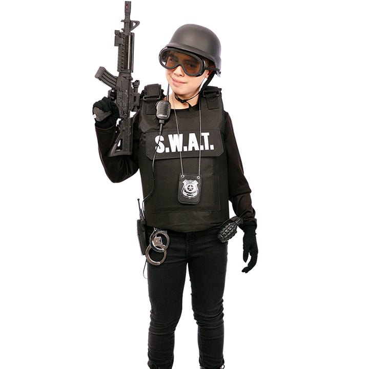 Gilet da Swat Nero bambino