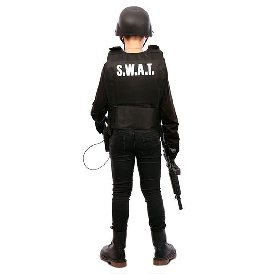 Gilet da Swat Nero bambino