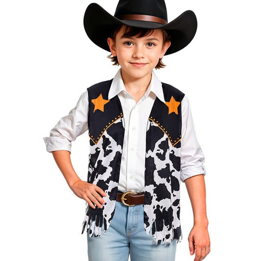 Gilet da cowboy maculato per bambini