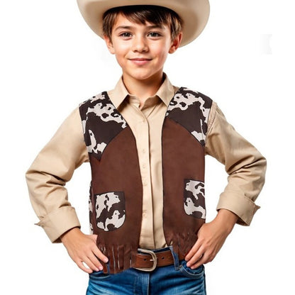 Gilet da Cowboy Marrone per bambini