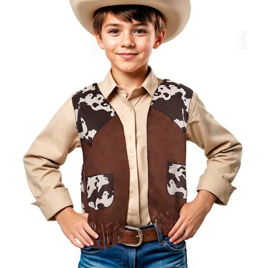 Gilet da Cowboy Marrone per bambini
