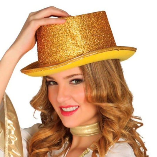 Cilindro Dorato Glitter Deluxe