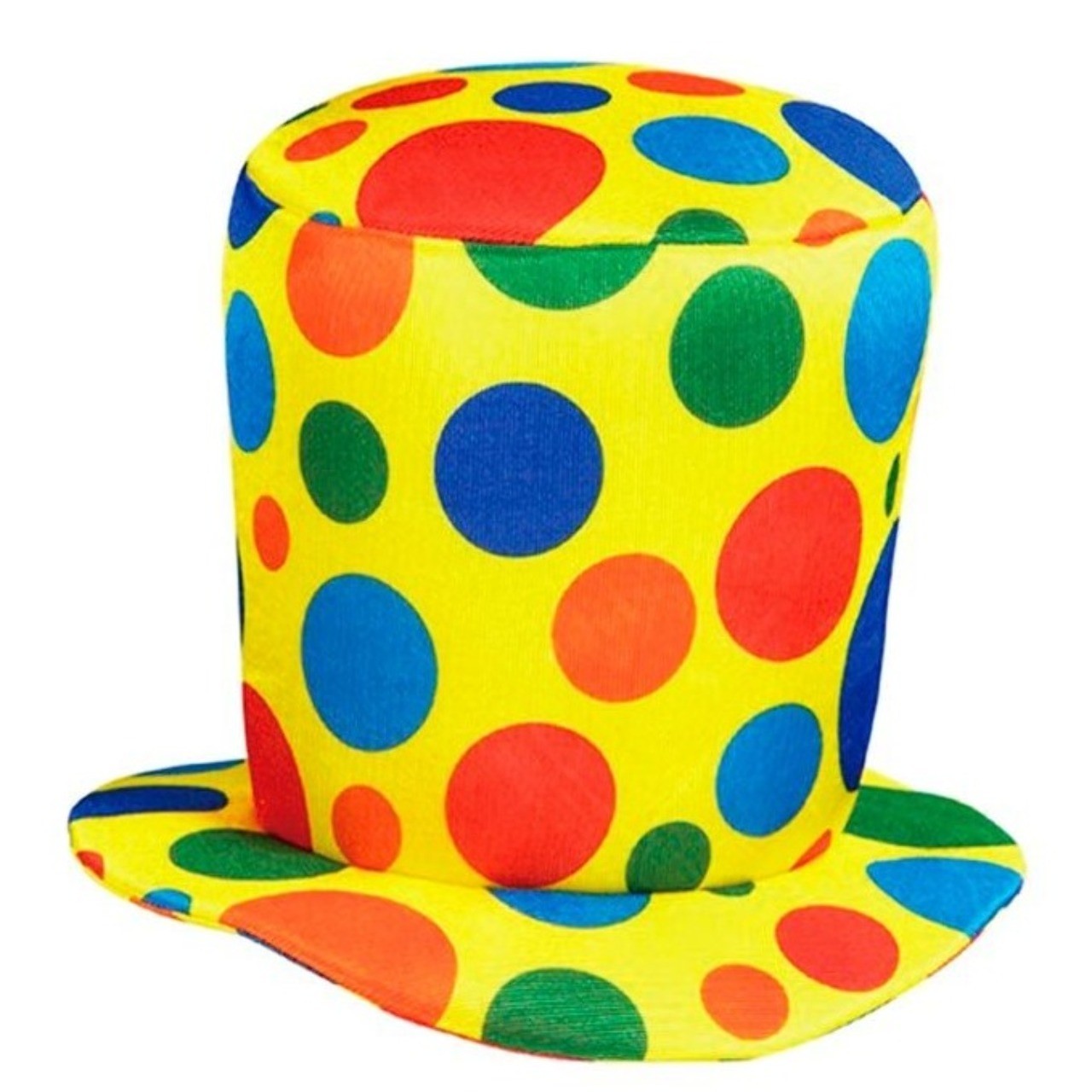 Cappello a cilindro da clown a pois