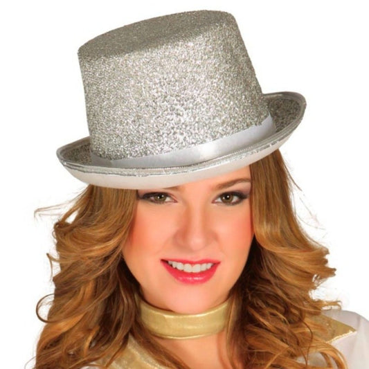 Cilindro Argento Glitter Deluxe