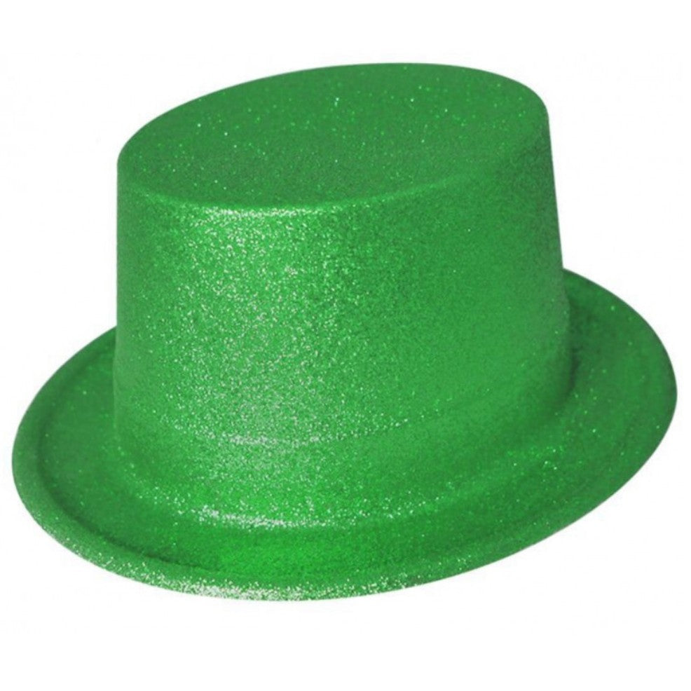 Cilindro Verde Glitter per bambini
