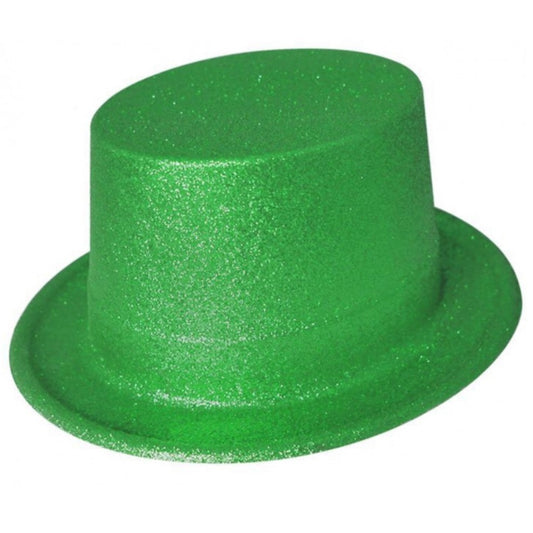 Cilindro Verde Glitter per bambini