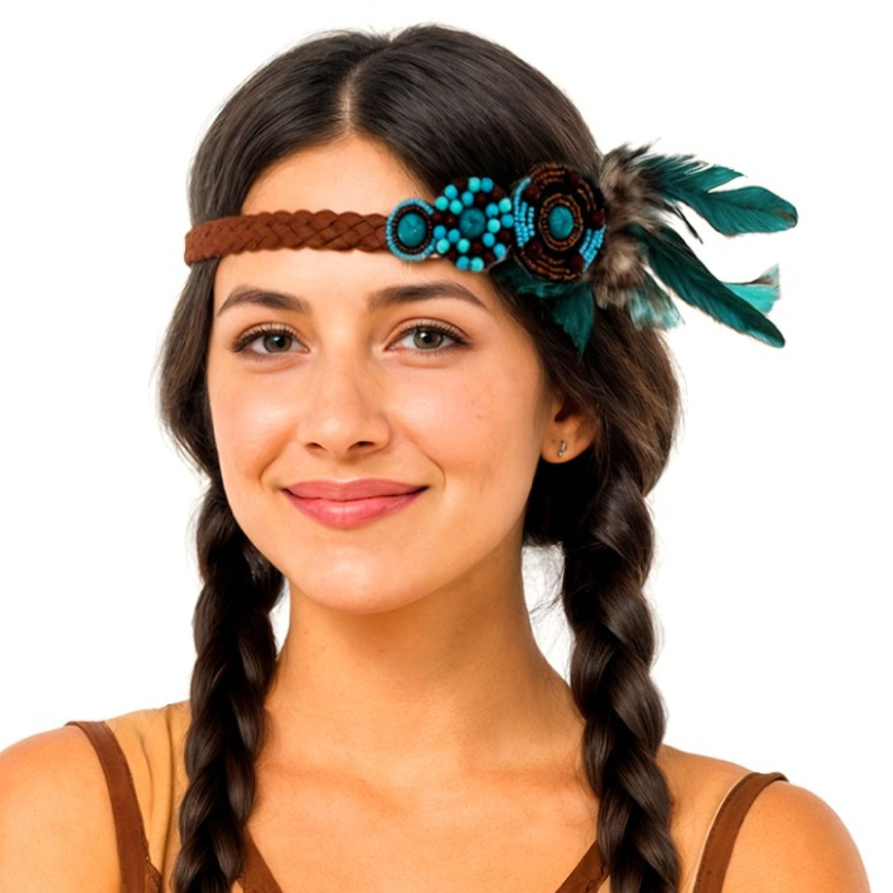 Fascia da Indiana turchese