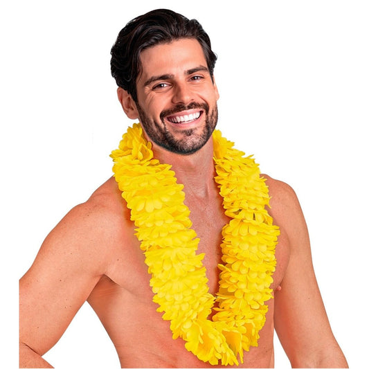 Collana Hawaiana Gialla Deluxe