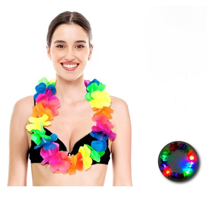 Collana hawaiana con luce
