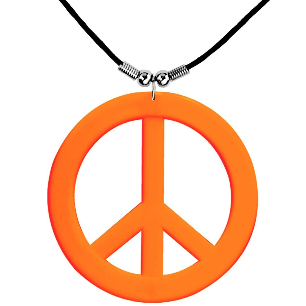 Collana hippie arancione neon