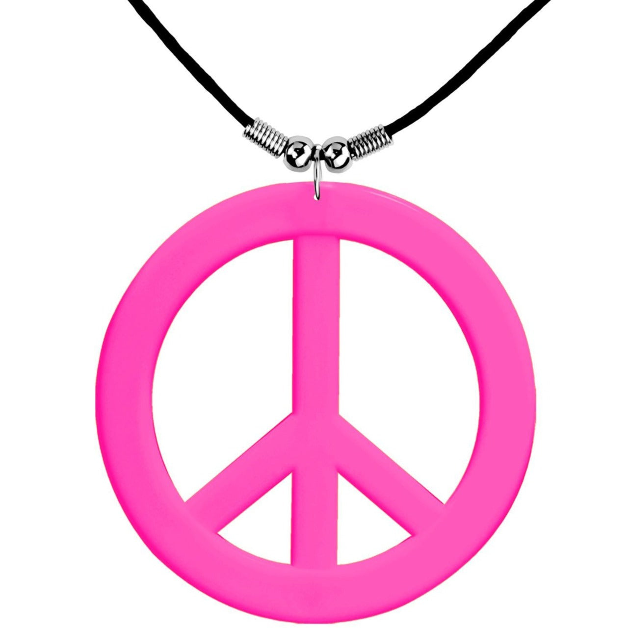 Collana hippie rosa neon