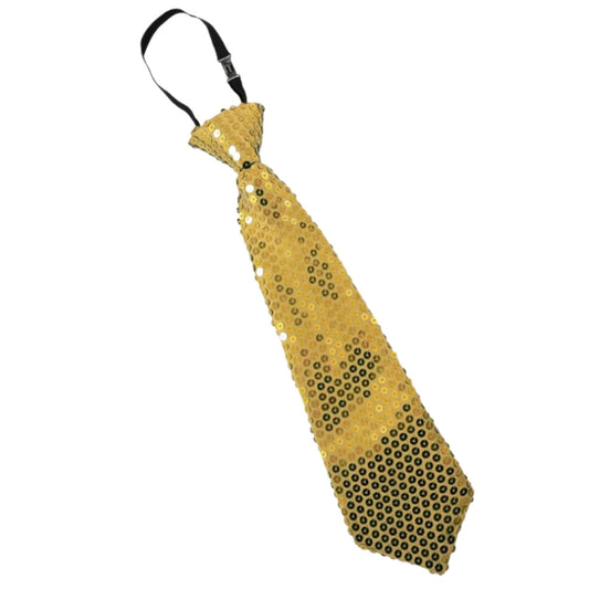 Cravatta Dorata con paillettes