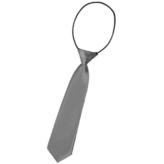 Cravatta corta grigia