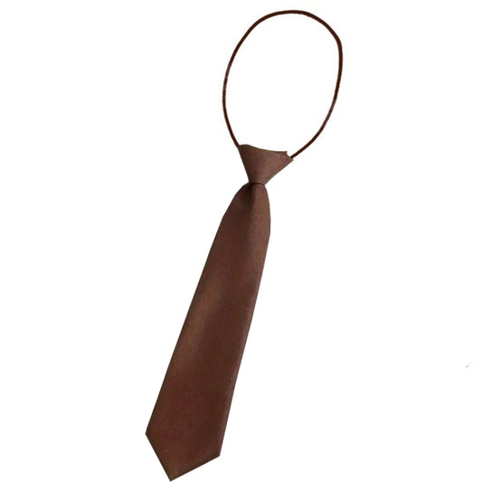 Cravatta corta marrone