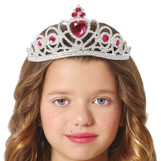 Corona da principessa rosa per bambina