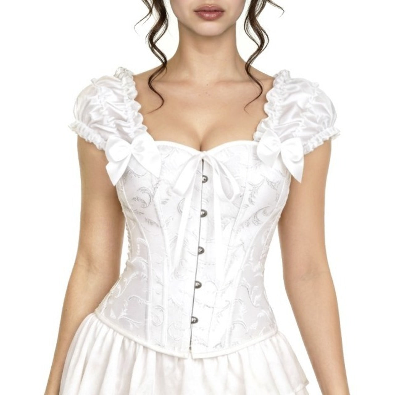 Corsetto Bianco con Maniche