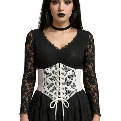 Corsetto Bianco Farfalle