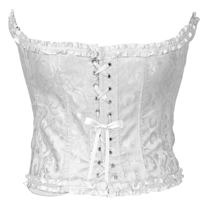 Corsetto Bianco Scollo a Cuore