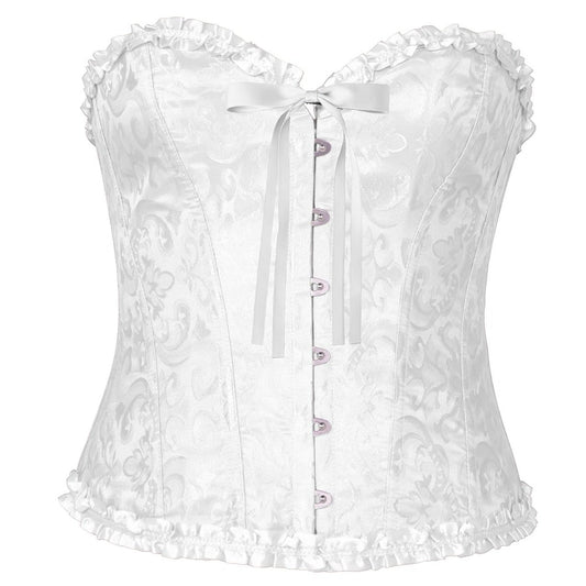 Corsetto Bianco Scollo a Cuore