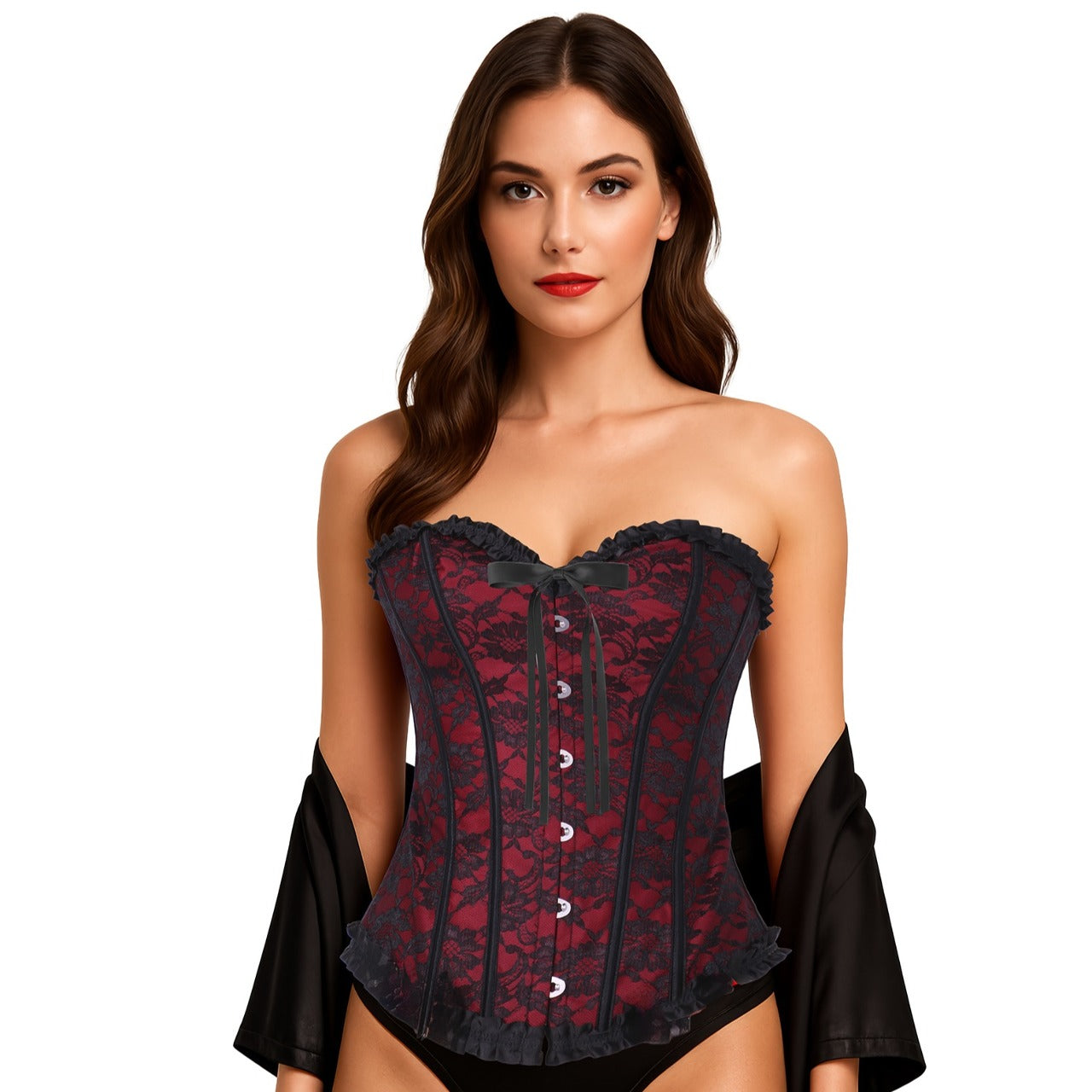 Corsetto Bordeaux Cuore