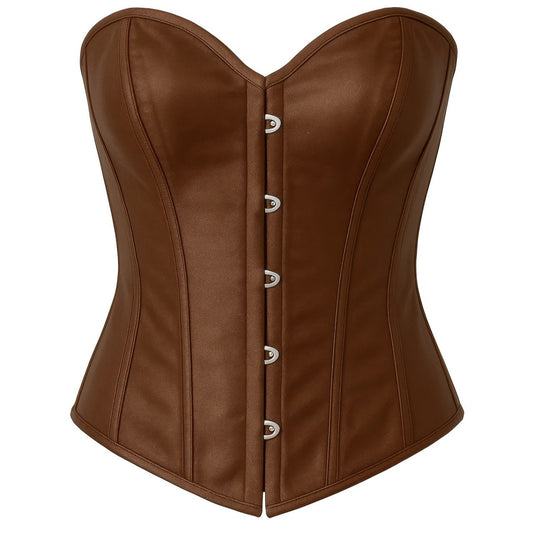 Corsetto Marrone Scollo Cuore