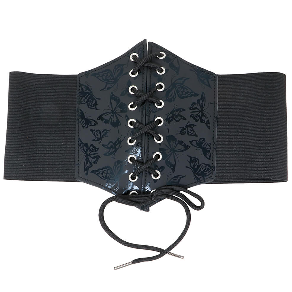 Corsetto Nero Farfalle