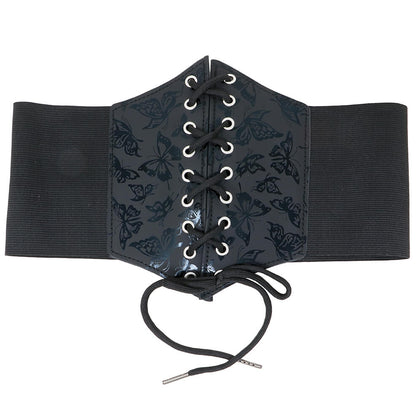 Corsetto Nero Farfalle