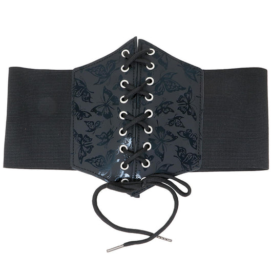 Corsetto Nero Farfalle