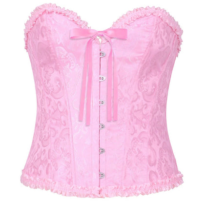 Corsetto Rosa Scollo a Cuore