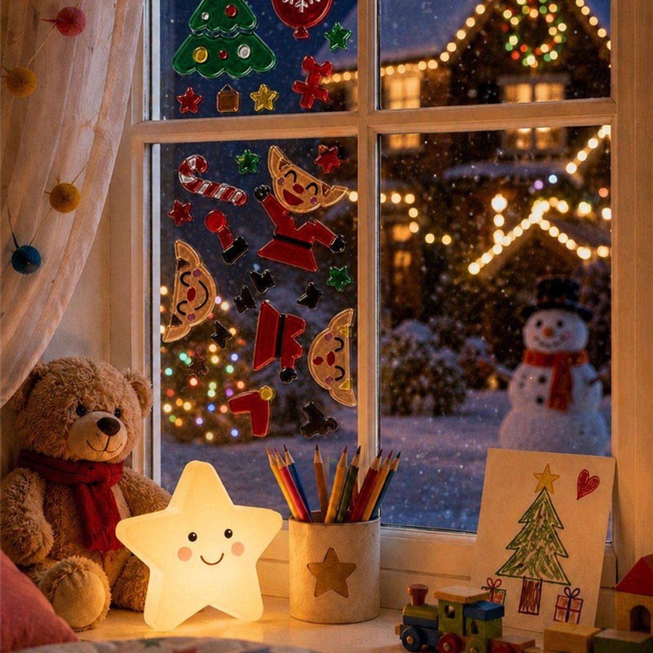 Decorazione in gel Elfi di Natale
