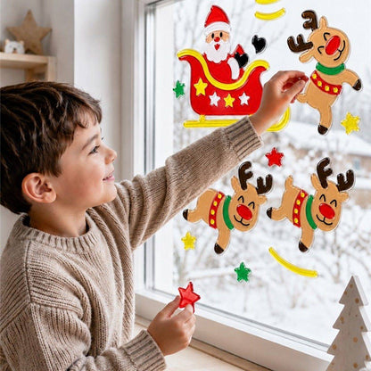 Decorazione in gel renne natalizie