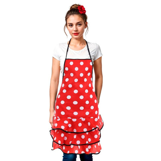 Grembiule rosso flamenco