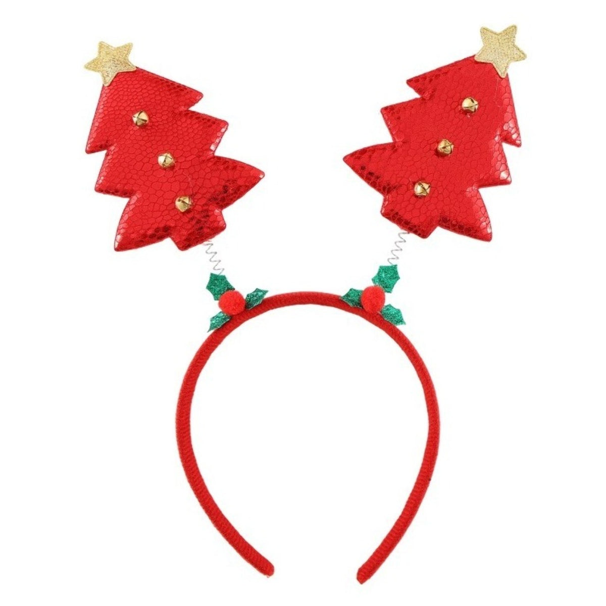 Cerchietto di Natale Alberi Rossi