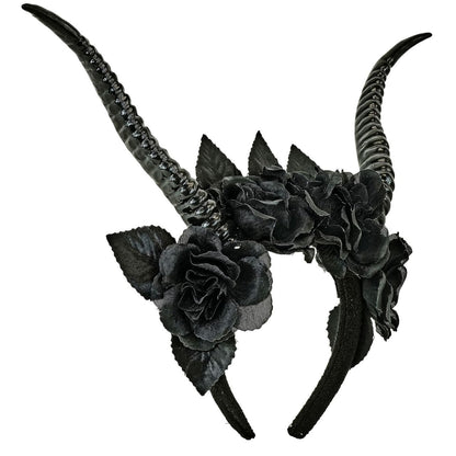 Cerchietto da Regina Nera con Corna