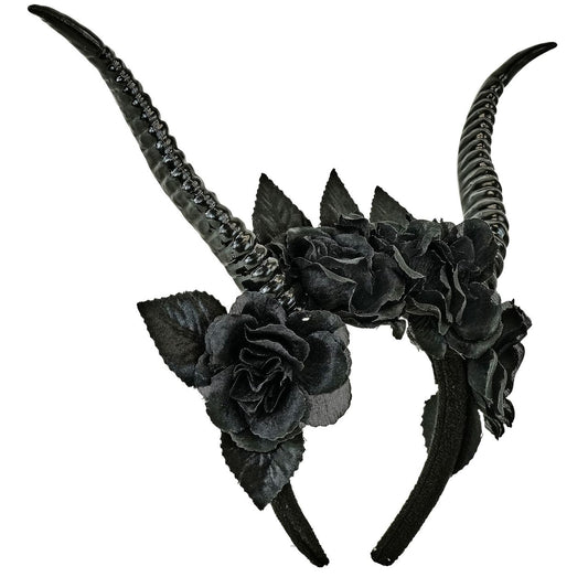 Cerchietto da Regina Nera con Corna