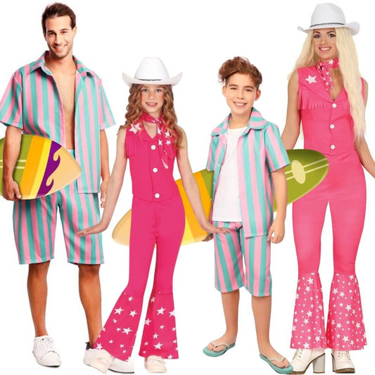 Costumi di gruppo da Barbie e Ken Surfista