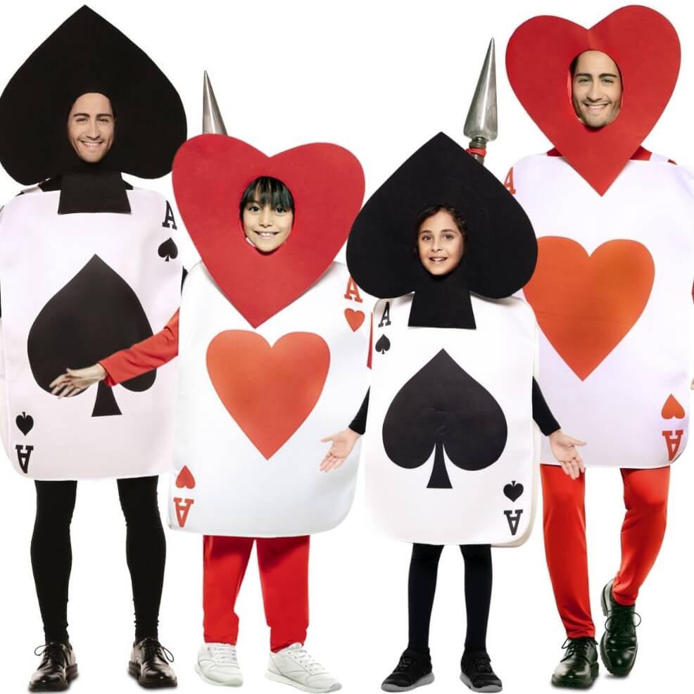 Costumi di gruppo da Carte Cuori e Picche