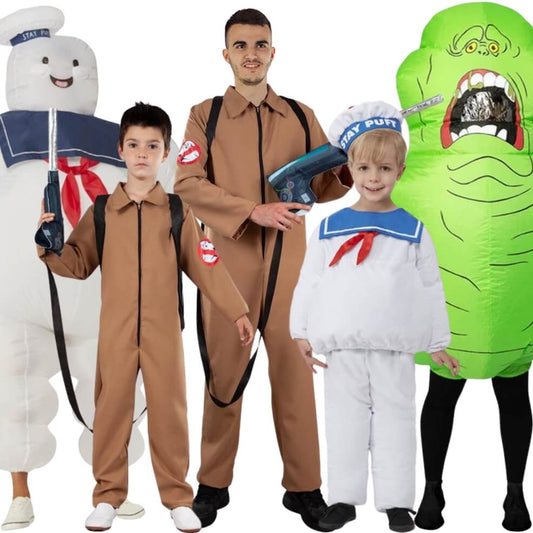 Fantasma Vestito Carnevale Ghostbuster Bambino Costume Di