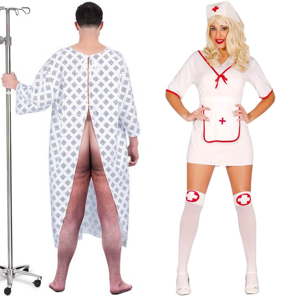 Costumi di gruppo da Infermiera e Paziente