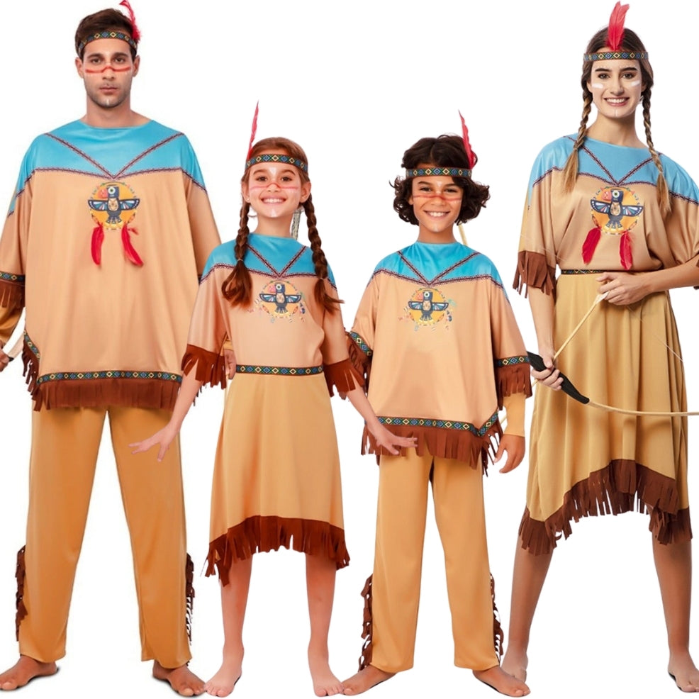 Costumi di gruppo da Indiani Makah